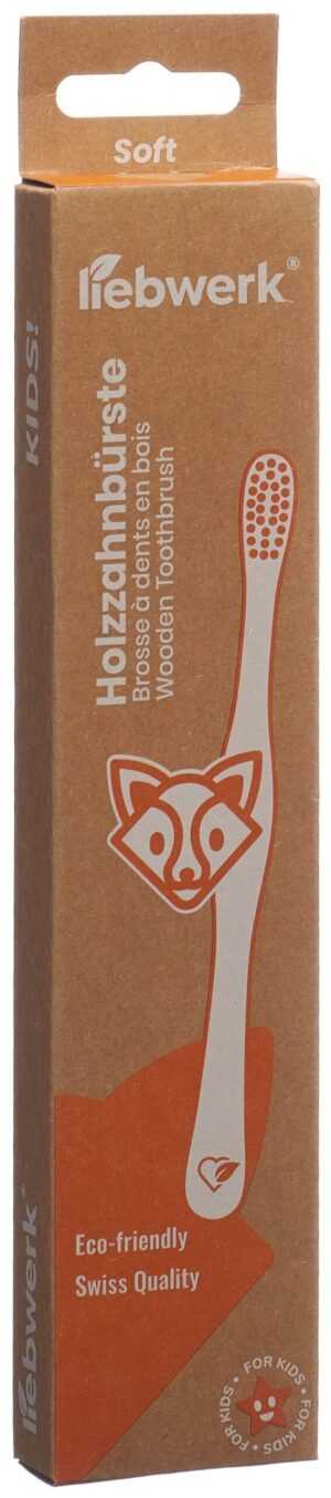 LIEBWERK Holzzahnbuerste Kids Fox