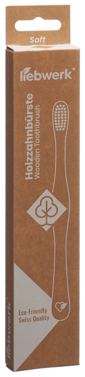 LIEBWERK Holzzahnbuerste Soft Leaf