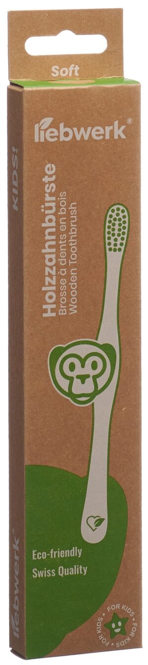 LIEBWERK Holzzahnbuerste Kids Monkey