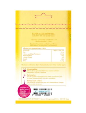 EAT A RAINBOW Färbendes Lebensmittel gelb Btl 10 g