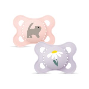 MAM Original Nuggi Sil 0-6m Girl         Box 2 Stk