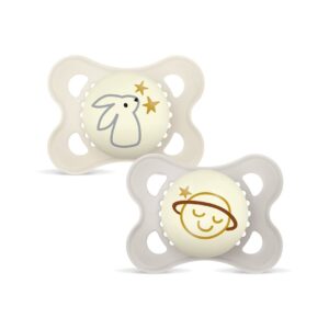 MAM Night Nuggi Sil 0-6m Unisex          Box 2 Stk