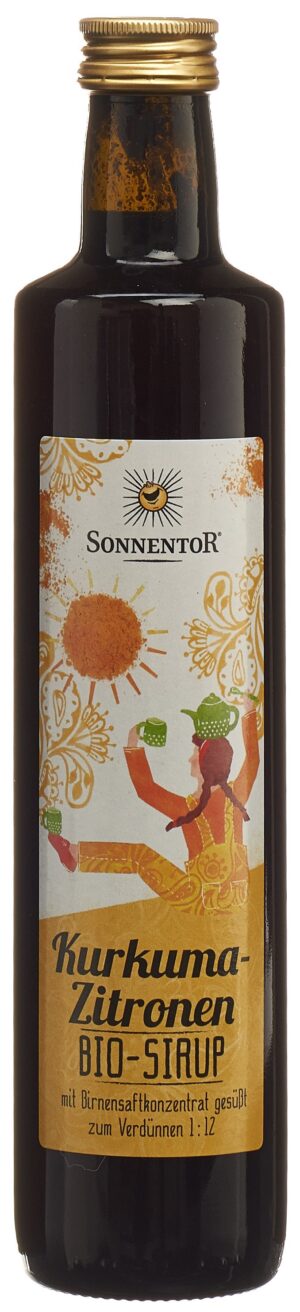 SONNENTOR Kurkuma-Zitronen Sirup BIO Glasfl 500 ml