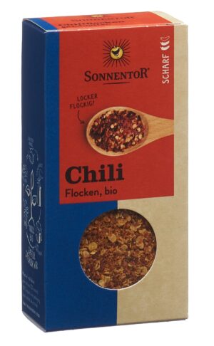 SONNENTOR Chili Flocken BIO               Btl 45 g