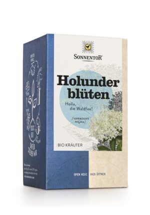 SONNENTOR Holunderblueten Tee BIO Btl 18 Stk