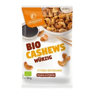 LANDGARTEN Cashews wuerzig Bio glutenfr veg 50 g