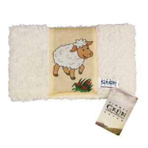 HIMMELGRUN Traubenkernkissen 18x14cm Schaf
