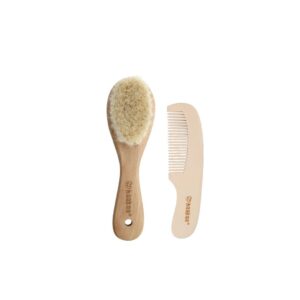 HAAKAA Baby Haarbürste + Kamm Set            2 Stk