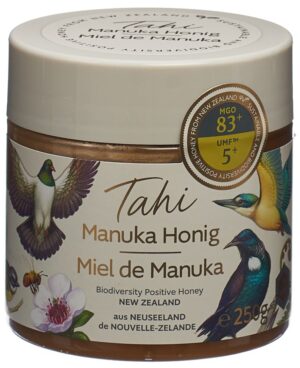 TAHI Manuka Honig UMF 5+ MGO 83+ D/F    Topf 250 g