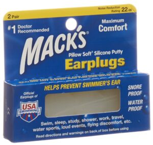 MACKS Earplugs transparent                  2 Paar