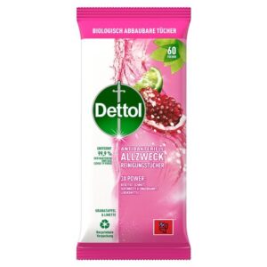 DETTOL Allzweck-Reinigungstüch Granatapfel  60 Stk