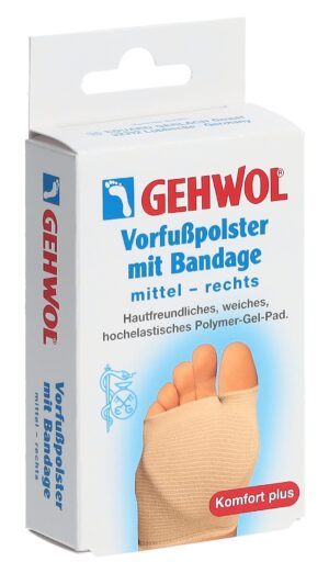 GEHWOL Vorfusspolster mit Bandage mittel rechts