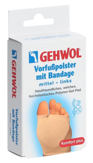 GEHWOL Vorfusspolster mit Bandage mittel links