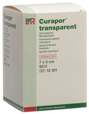CURAPOR Wundverband 7x5cm transparent Btl 50 Stk