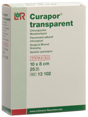 CURAPOR Wundverband 8x10cm transparent Btl 25 Stk