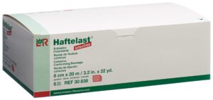 HAFTELAST latexf koh Fixierbinde 8cmx20m rot 6 Stk