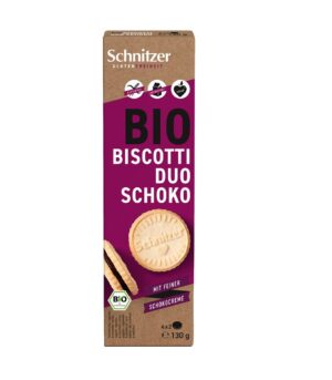 SCHNITZER Biscotti Duo Schoko Bio Box 130 g