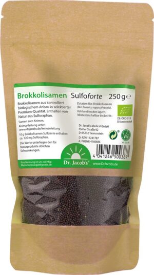 DR. JACOB'S Brokkolisamen Sulfoforte Bio Btl 250 g