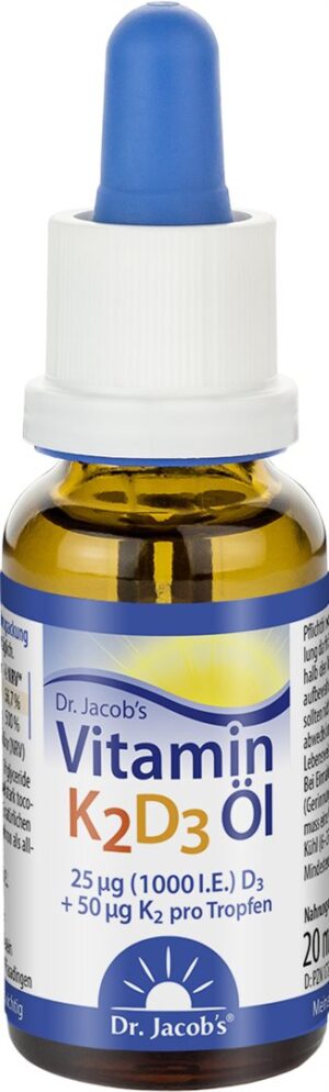 DR. JACOB'S Vitamin K2 D3 Öl 50 mcg MKPip Fl 20 ml