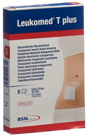 LEUKOMED T plus trans Verb 7.2x5cm 5 Stk