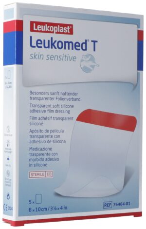LEUKOMED T skin sensitive 8x10cm 5 Stk