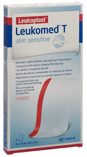 LEUKOMED T skin sensitive 8x15cm 5 Stk