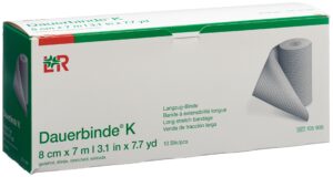 L+R K Universalbinde kraeftig 8cmx7m hf 10 Stk