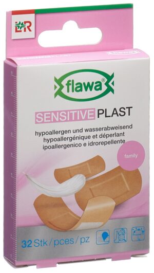FLAWA Sensitive Plast Pflaster 3 Grössen 32 Stk