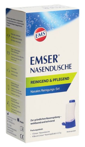 EMSER Nasendusche + 4 Btl Nasenspülsalz