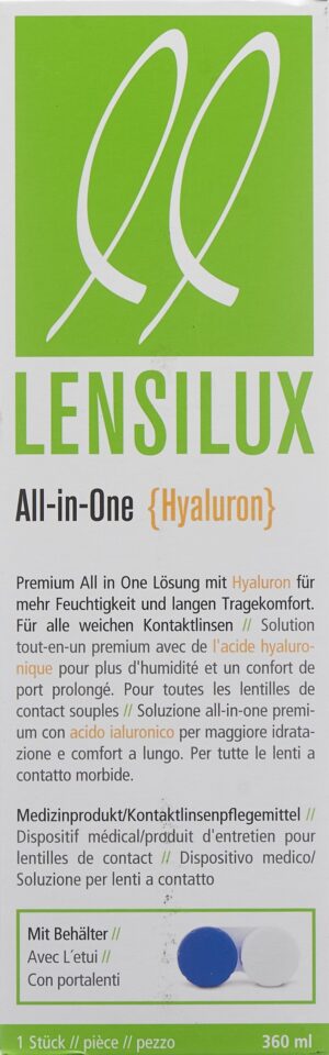 LENSILUX All-in-One Hyaluron +Behäl (neu)Fl 360 ml