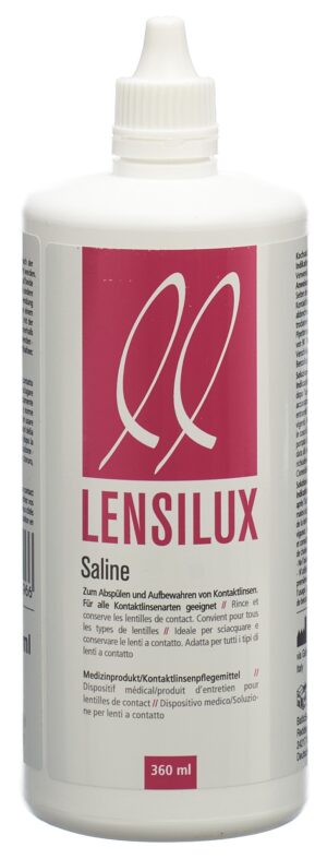 LENSILUX Saline Kochsalzlösung (neu) Fl 360 ml