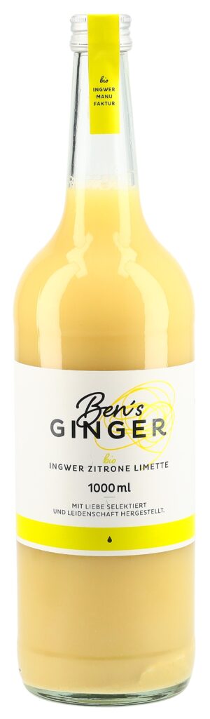 BEN'S GINGER Ingw-Zitr-Lim Konz oZ Bio  Fl 1000 ml