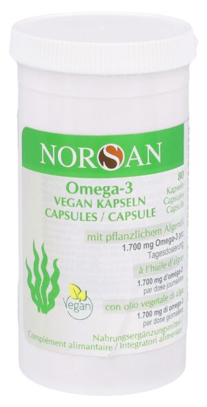 NORSAN Omega-3 Kaps vegan                Ds 80 Stk