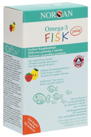 NORSAN Omega-3 FISK Jelly            Blist 120 Stk