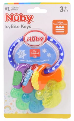 NUBY Beissring Schlüssel mit Eisgel