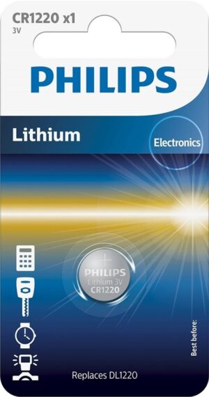 PHILIPS Batterien Lithium CR1220 Blist