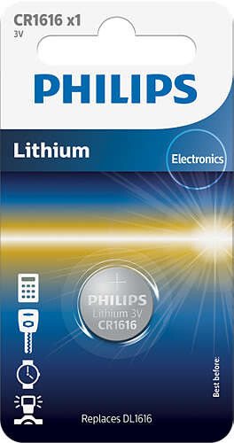 PHILIPS Batterien Lithium CR1616 Blist
