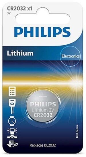 PHILIPS Batterien Lithium CR2032 Blist