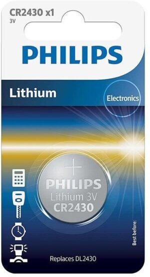 PHILIPS Batterien Lithium CR2430 Blist