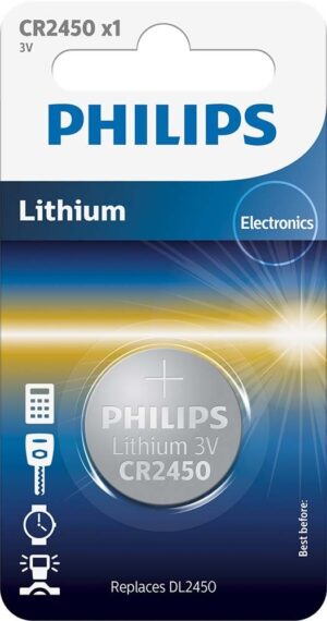 PHILIPS Batterien Lithium CR2450 Blist