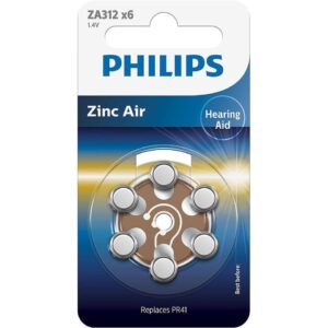 PHILIPS Hörgerät Batterie 312 Blist 6 Stk