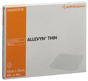 ALLEVYN THIN Wundverband 10x10cm 5 Stk