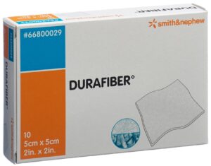DURAFIBER Wundauflage 5x5cm steril 10 Stk