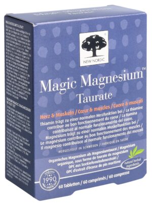 NEW NORDIC Magic Magnesium Taurate Tabl Box 60 Stk