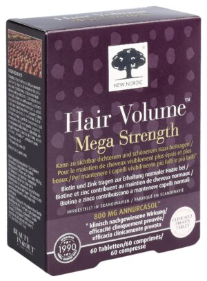 NEW NORDIC Hair Volume Mega Strength TabBox 60 Stk
