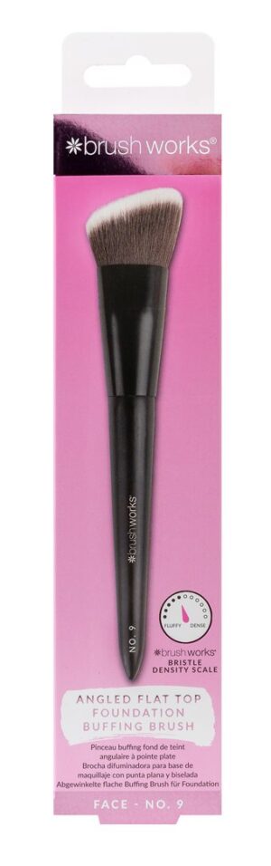 BRUSHWORKS Angl Flat Top Found Buff Brush No. 9Box