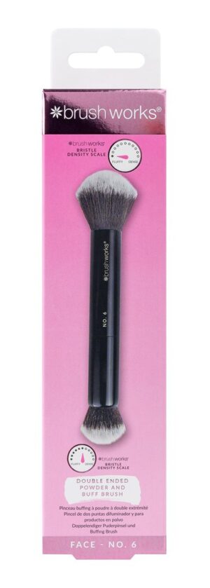 BRUSHWORKS Doub End Powder Buff Brush No. 6 Box