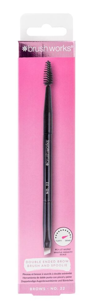 BRUSHWORKS Doub End Brow Brush Spoolie No. 22 Box