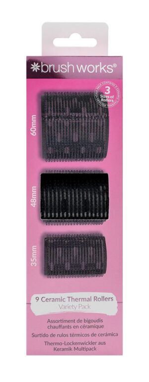 BRUSHWORKS Ceramic Thermal Rollers Vari PBox 3 Stk