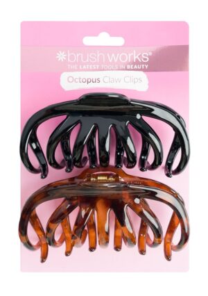 BRUSHWORKS Octopus Claw Clips Box 2 Stk
